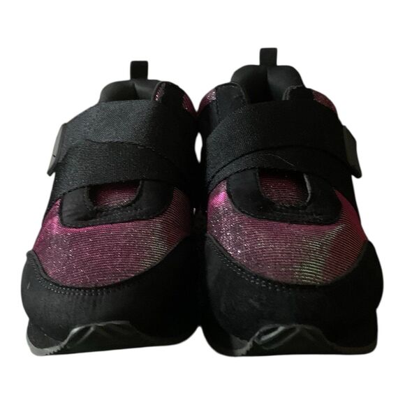 Juicy Couture Womens Blane Metallic Iridescent Black Fashion Sneakers - Picture 4 of 8